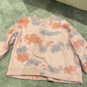 Cotton on pink tye dye crew neck. Size Xl